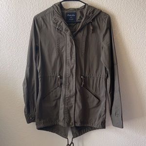 Green utility jacket